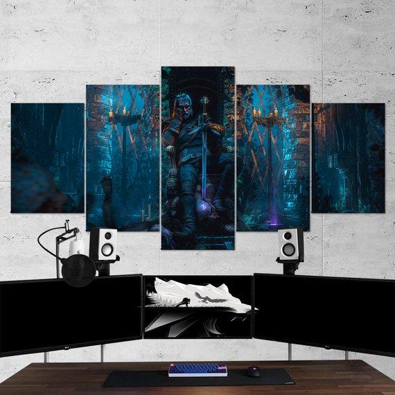 The Witcher Geralt Of Rivia 01 – Gaming Canvas Wall Art