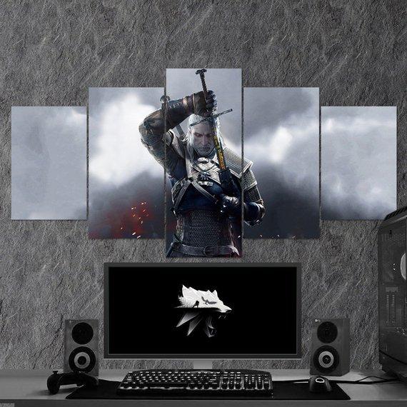 The Witcher Wild Hunt Geralt Of Rivia 08 – Gaming Canvas Wall Art