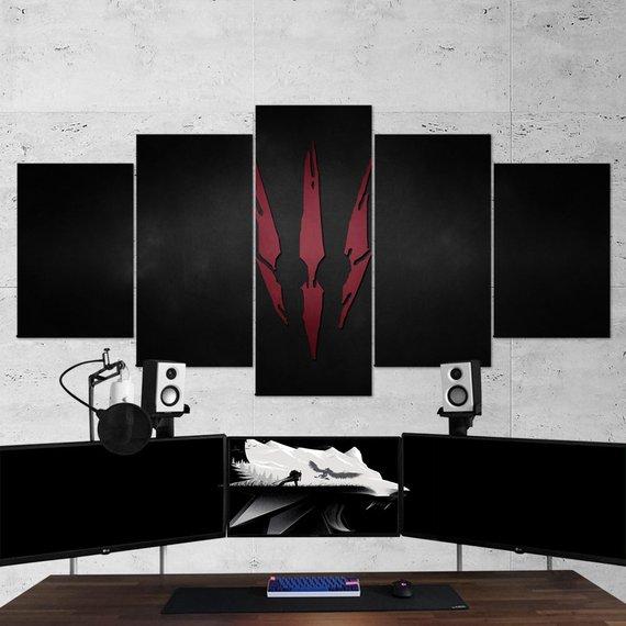 The Witcher Wild Hunt Logo 04 – Gaming Canvas Wall Art
