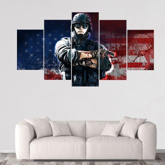 Thermite Rainbow Six Siege – Gaming Canvas Wall Art