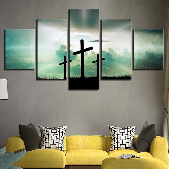 Three Crosses 1 – Religion Canvas Wall Art