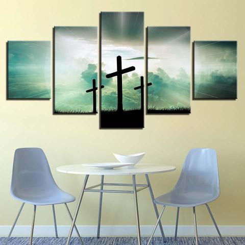 Three Crosses – Religion Canvas Wall Art