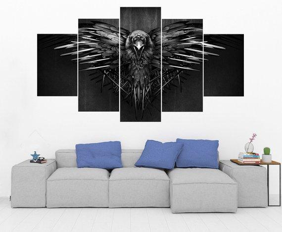 Three Eyed Raven Game Of Thrones 2 – Movie Canvas Wall Art