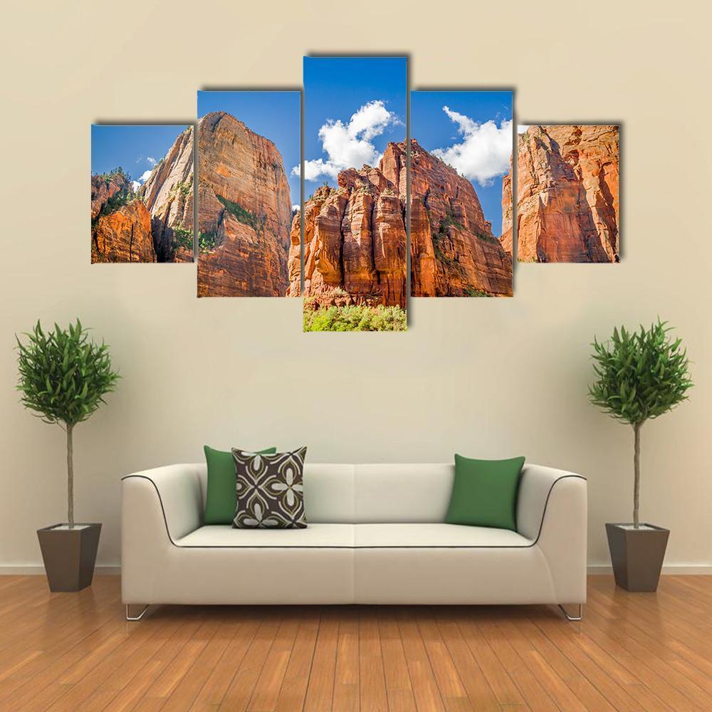 Three Patriarchs Zion National Park – Nature Canvas Wall Art