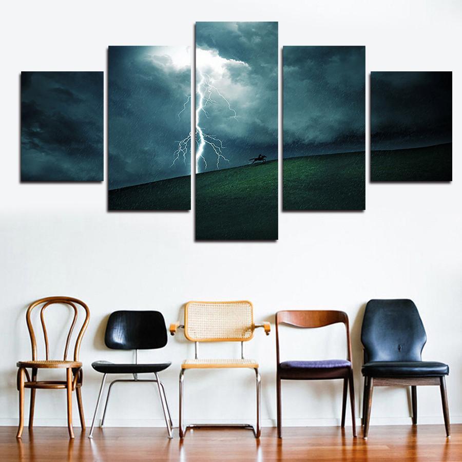 Thunder And Lightning – Nature Canvas Wall Art