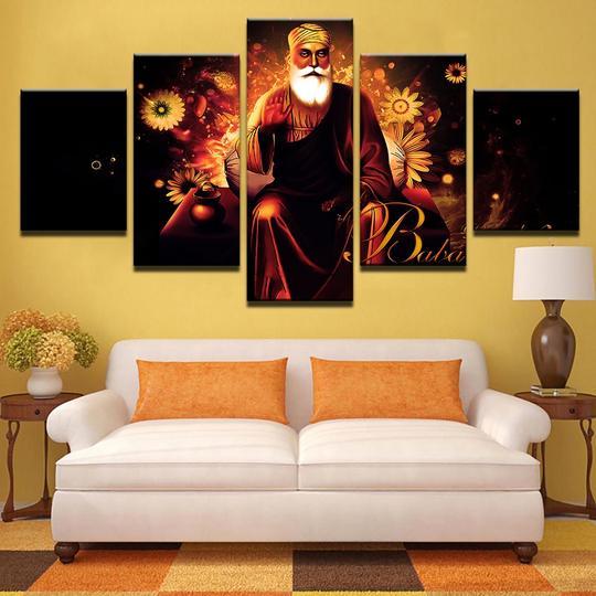 Tibetan Buddhism Guru Nanak – Religion Canvas Wall Art