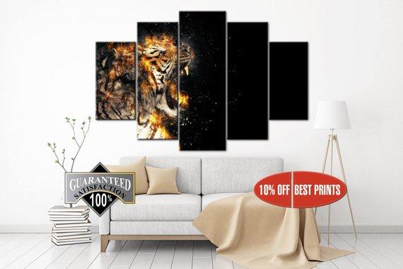 Tiger 1 – Abstract Animal Canvas Wall Art