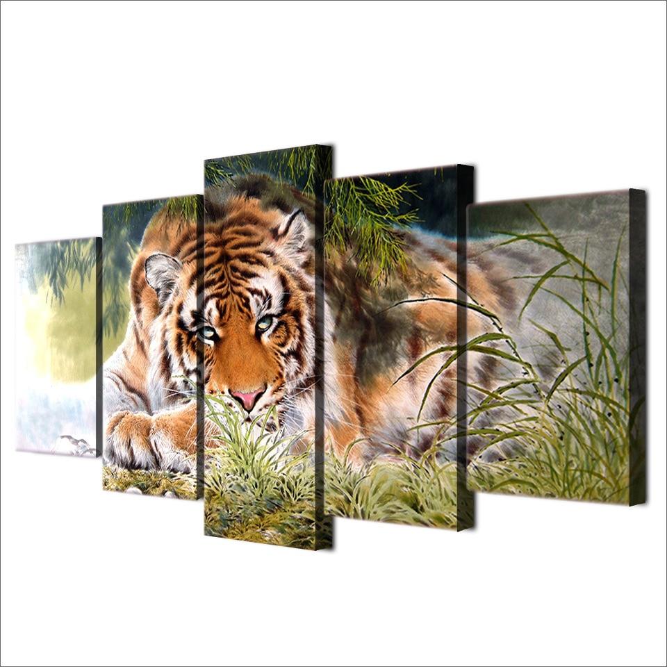 Tiger 5 – Animal Canvas Wall Art