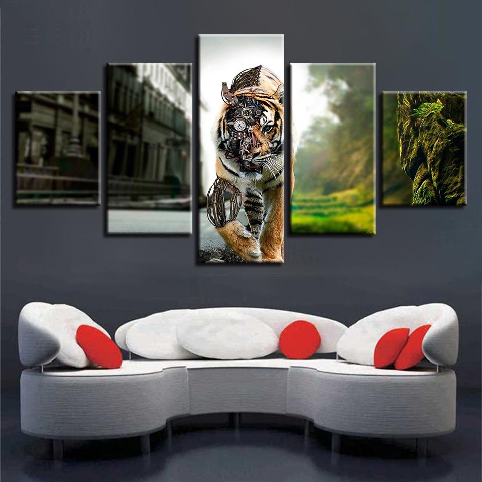 Tiger 70 – Animal Canvas Wall Art