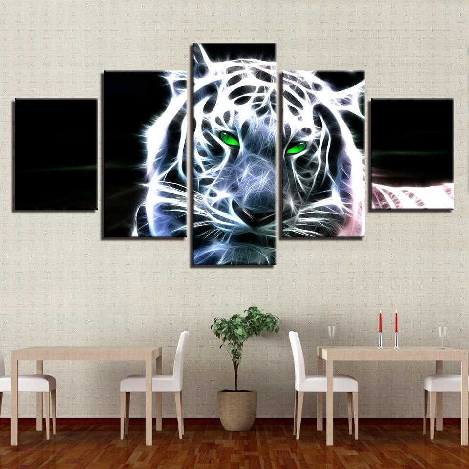 Tiger – Abstract Animal Canvas Wall Art