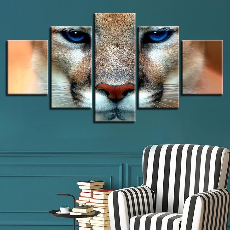Tiger Blue Eyes – Animal Canvas Wall Art