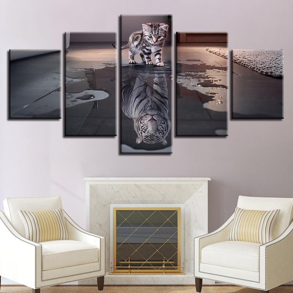 Tiger Kitten – Animal Canvas Wall Art