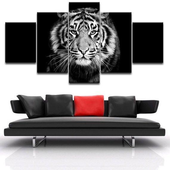 Tiger Lover Gift – Animal Canvas Wall Art