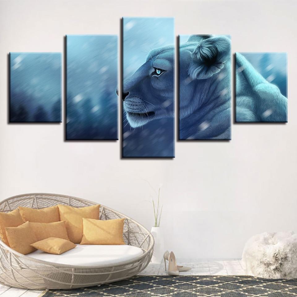 Tiger Luminous Eyes – Animal Canvas Wall Art