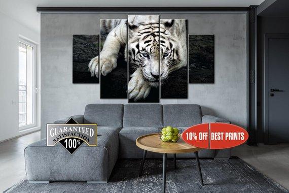 Tiger Savannah – Animal Canvas Wall Art