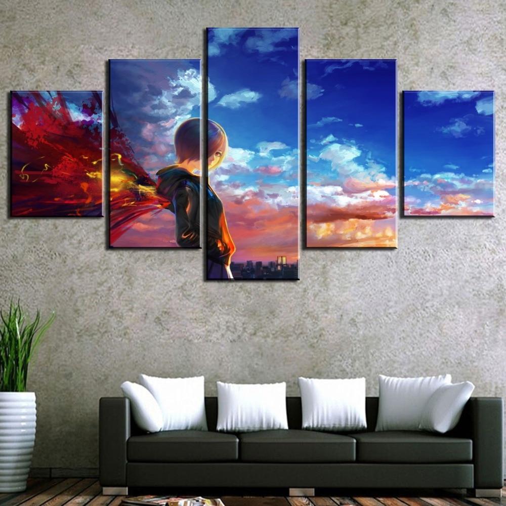 Tokyo Ghoul 15 – Cartoon Canvas Wall Art