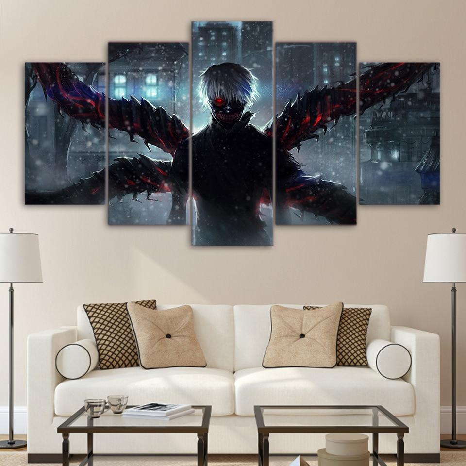 Tokyo Ghoul Ken Kaneki Anime Canvas Wall Art