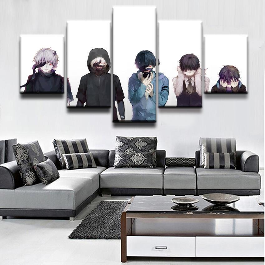Tokyo Ghoul Ken Kaneki Evolution Anime Canvas Wall Art