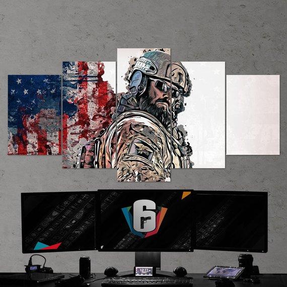 Tom Clancys Rainbow Six Siege Blackbeard 14 – Gaming Canvas Wall Art