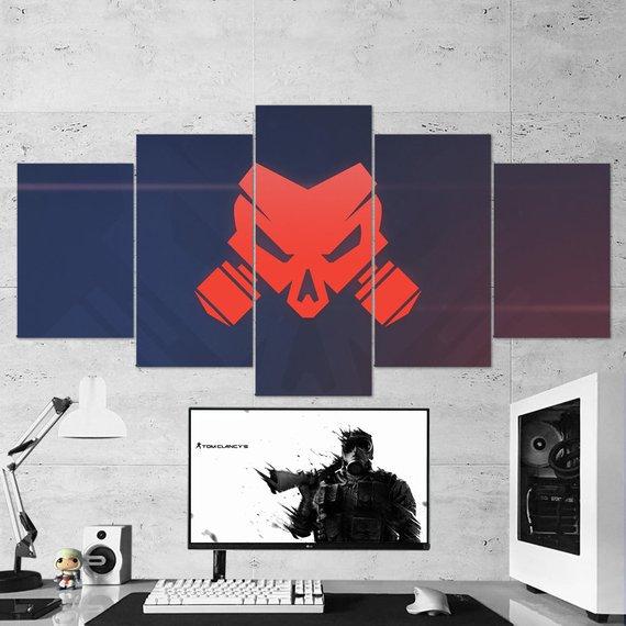 Tom Clancys Rainbow Six Siege Operation Chimera Logo Minimal 17 – Gaming Canvas Wall Art