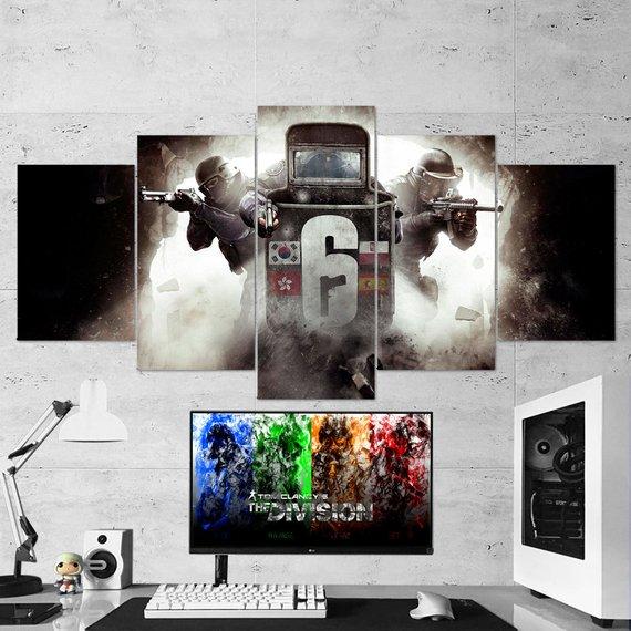 Tom Clancys Rainbow Six Siege Shooters 14 – Gaming Canvas Wall Art