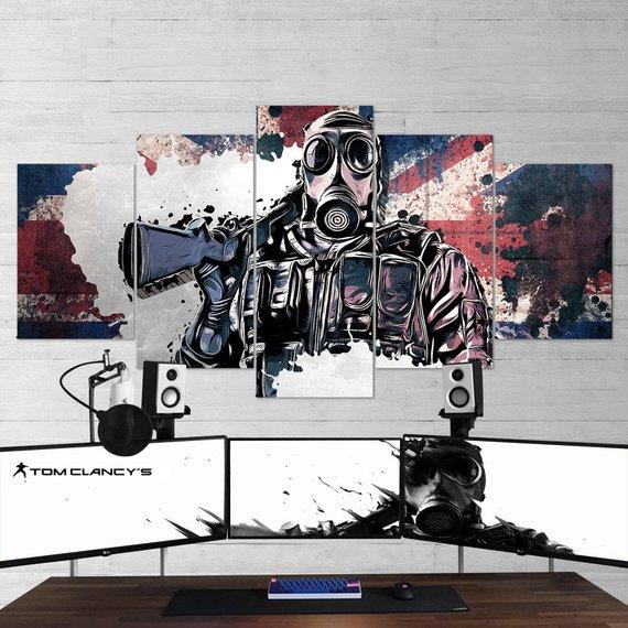 Tom Clancy’S Rainbow Six Siege Smoke 18 – Gaming Canvas Wall Art