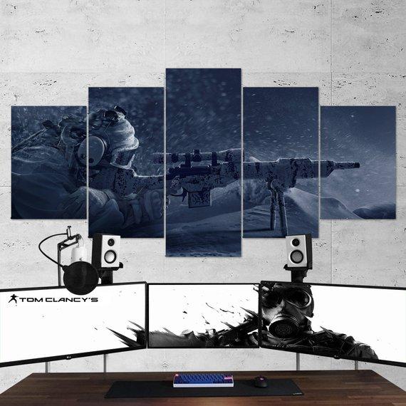 Tom Clancys Rainbow Six Siege Sniper 02 – Gaming Canvas Wall Art