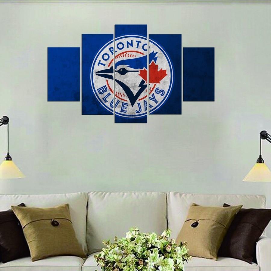 Toronto Blue Jays Logo Baseball – Canvas Wall Art