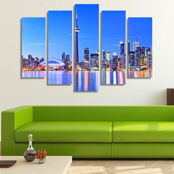 Toronto Skyline Canada – Nature Canvas Wall Art