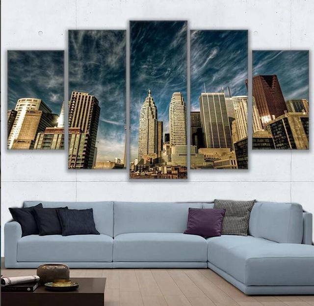 Toronto Skyscrapers – Nature Canvas Wall Art