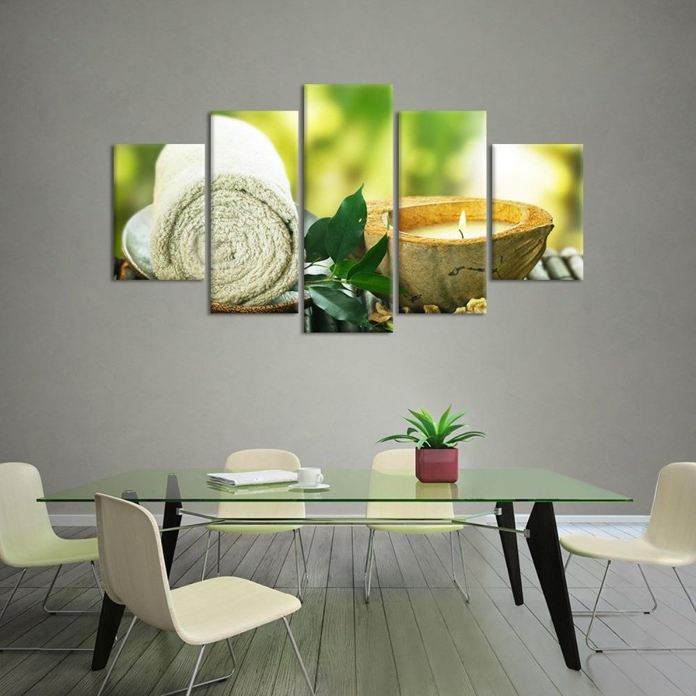 Towel Leaf Candle – Nature Canvas Wall Art