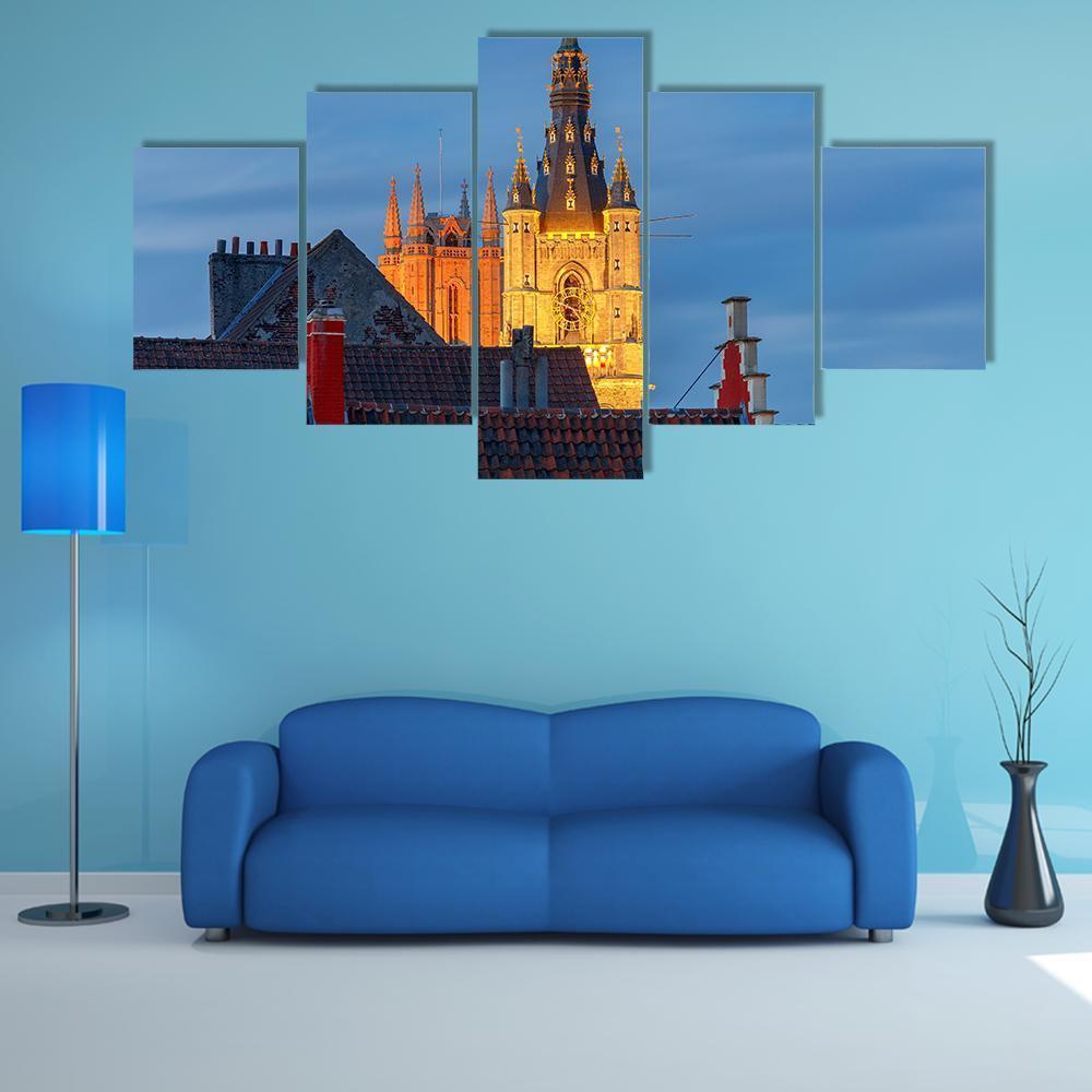 Tower Belfort In Belgium – Nature Canvas Wall Art