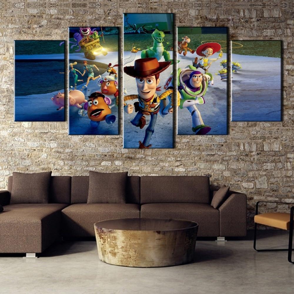Toy Story Characters Cartoon – Canvas Wall Art