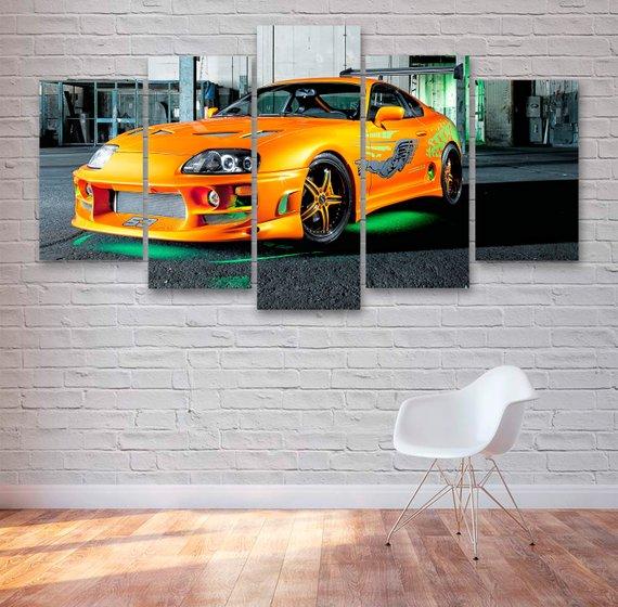 Toyota Supra Fast And Furious – Automative Canvas Wall Art