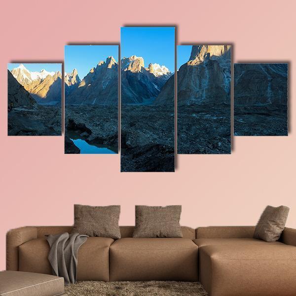 Trango Towers And Baltoro Glacier In Karakorum Pakistan – Nature Canvas Wall Art