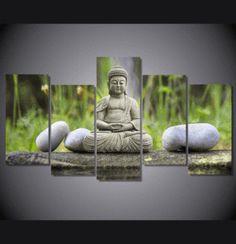 Tranquility Spa Meditation – Abstract Canvas Wall Art