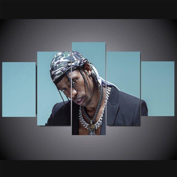 Travis Scott Rapper – Famous Person Canvas Wall Art