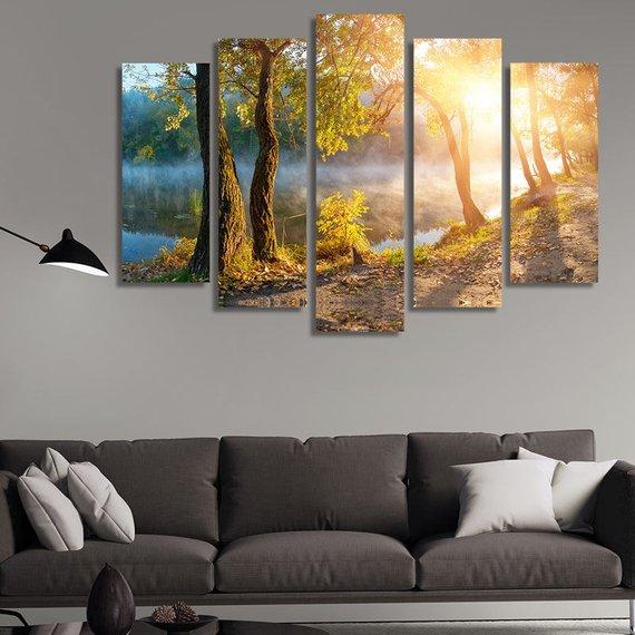 Tree And Sun – Nature Canvas Wall Art