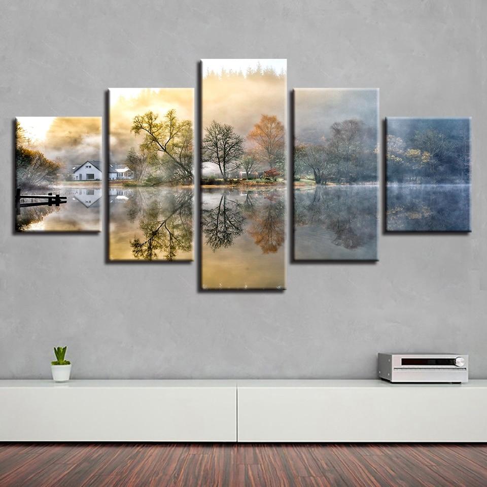 Tree Lake – Nature Canvas Wall Art