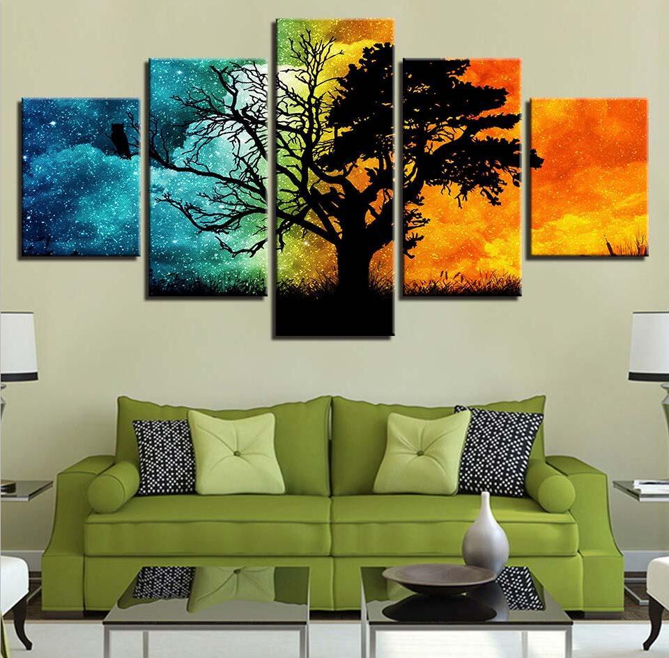 Tree Mountains Forests – Nature Canvas Wall Art