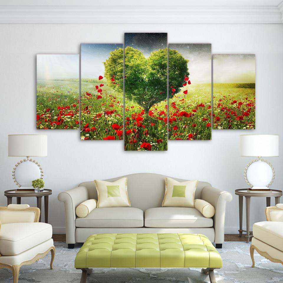 Tree Petals Love – Nature Canvas Wall Art