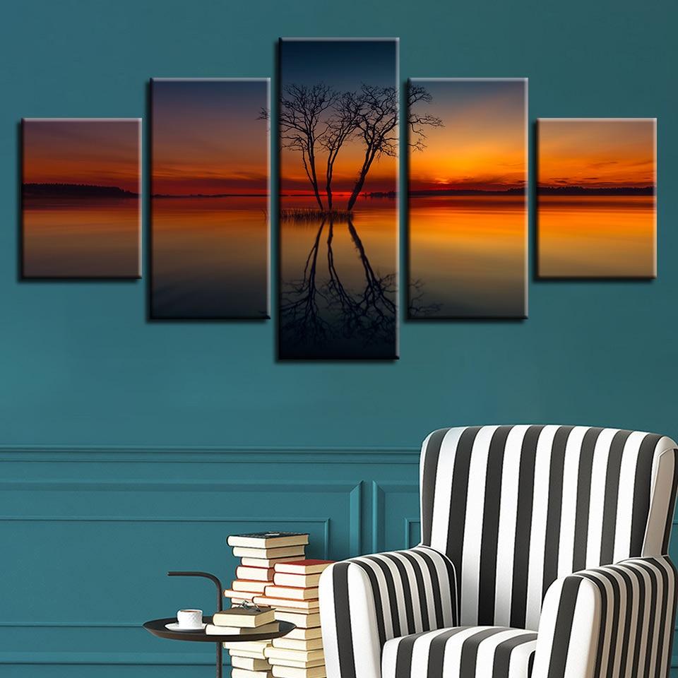 Tree Sunset 04 – Nature Canvas Wall Art