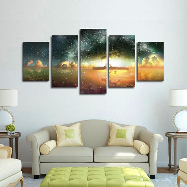 Tree Under Stars – Nature Canvas Wall Art