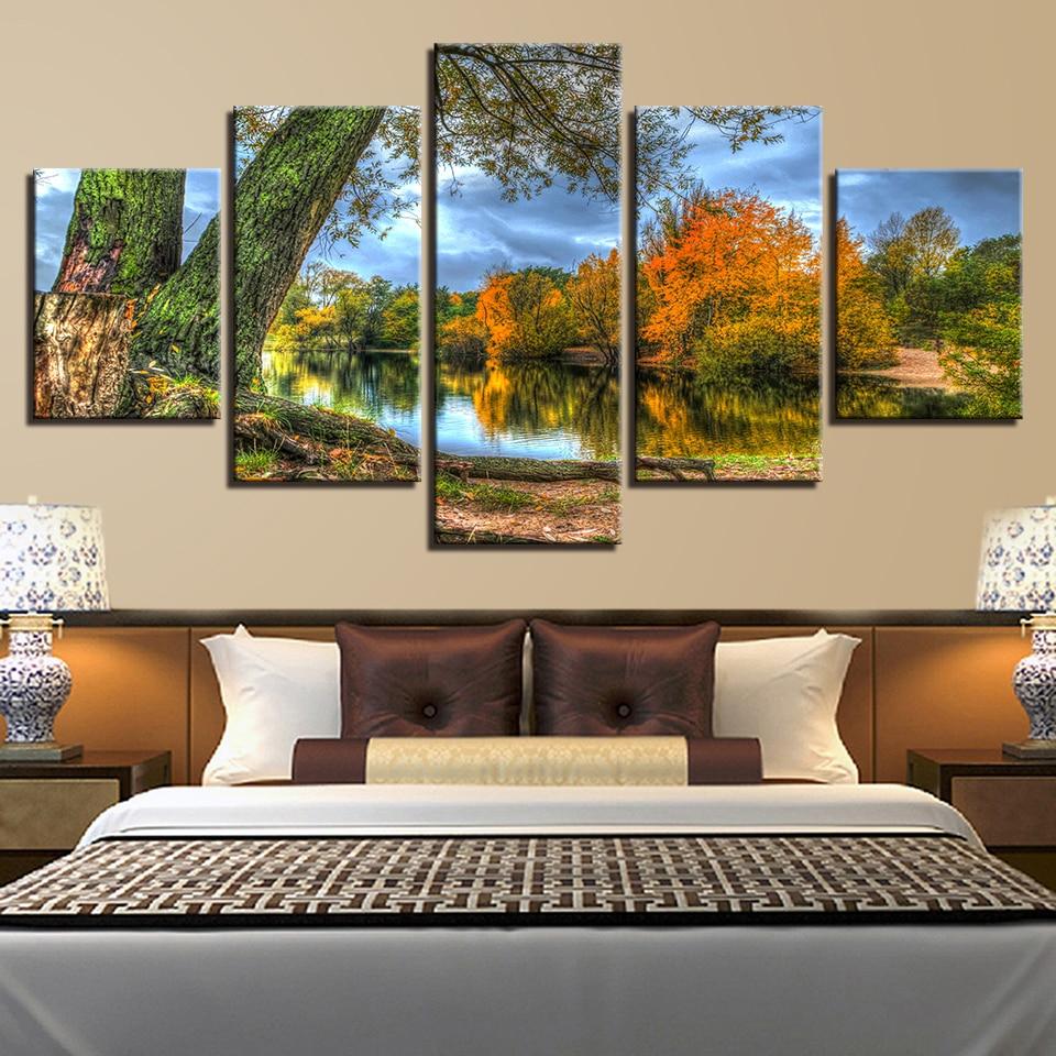 Trees Lake Forest 1 – Nature Canvas Wall Art