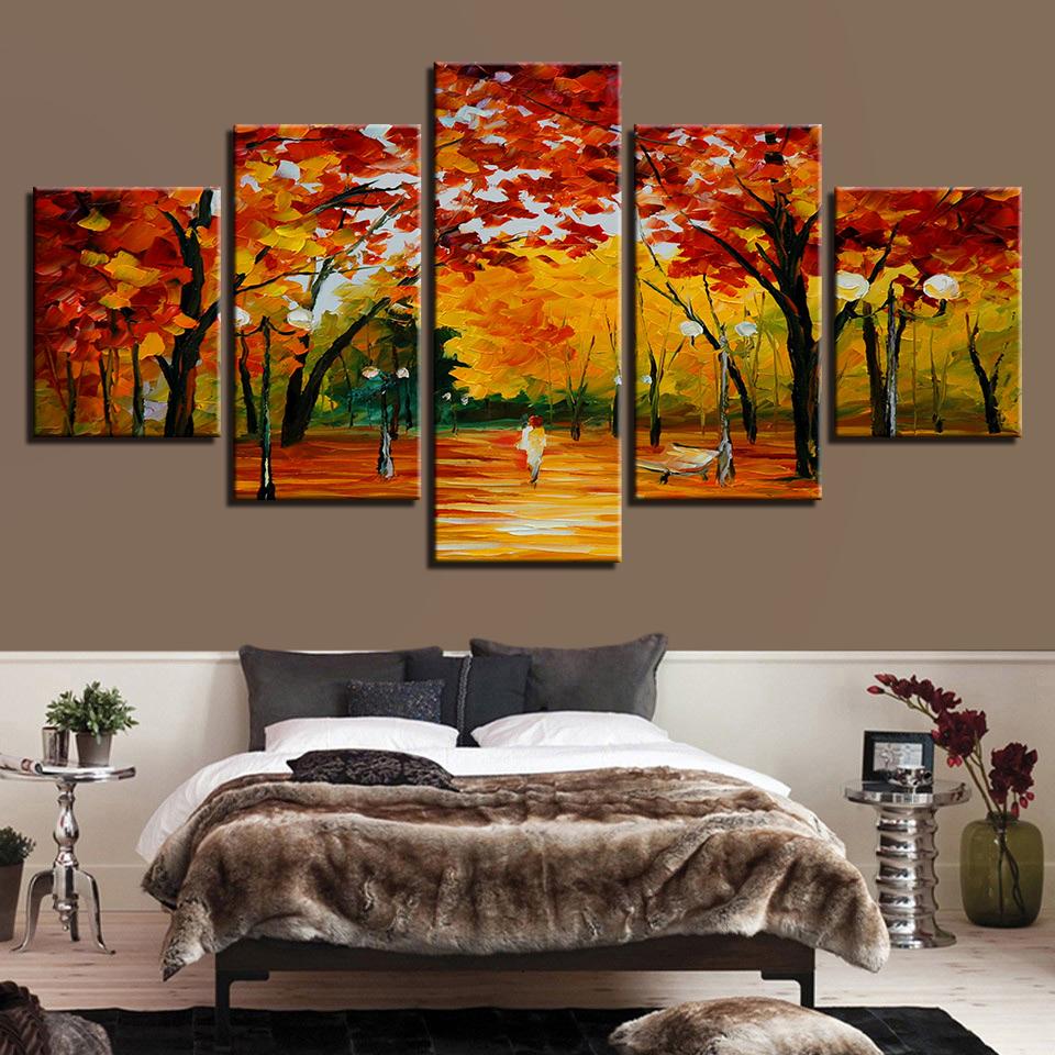 Trees Park – Abstract Canvas Wall Art
