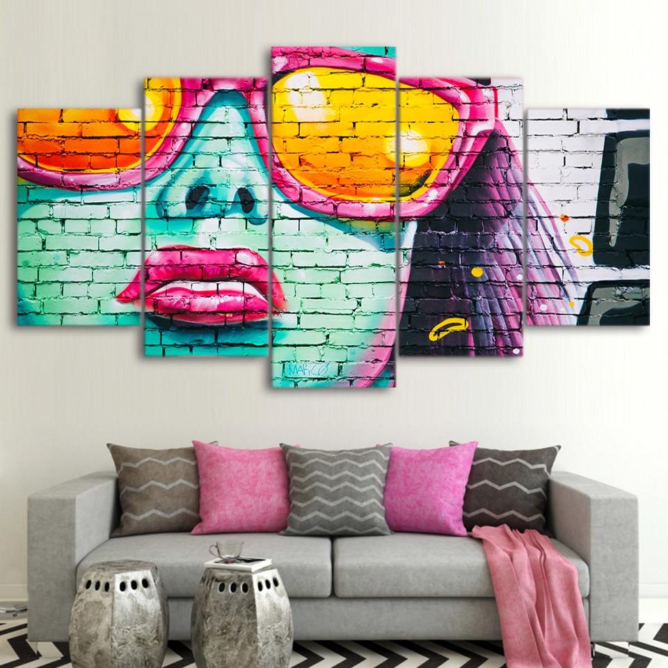 Trendy Girl – Abstract Canvas Wall Art