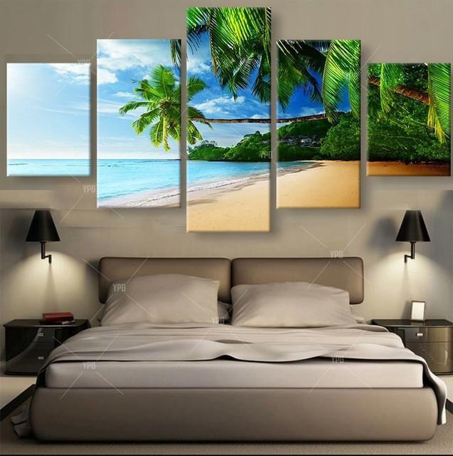 Tropical Beach Solitude – Nature Canvas Wall Art