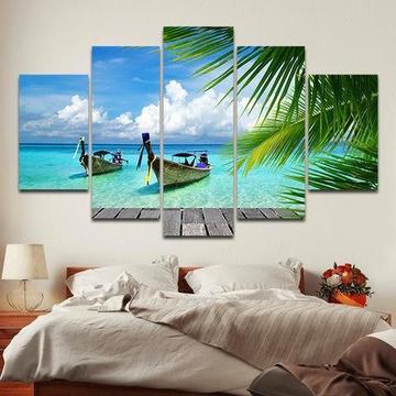 Tropical Boat 1 – Nature Canvas Wall Art