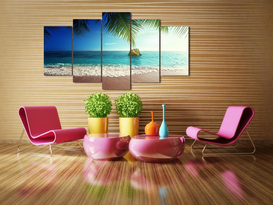 Tropical Paradise Beach Coast – Nature Canvas Wall Art