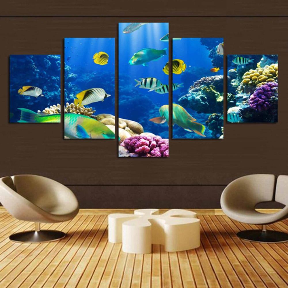 Tropical Sea Fish Coral Reef – Ocean Canvas Wall Art